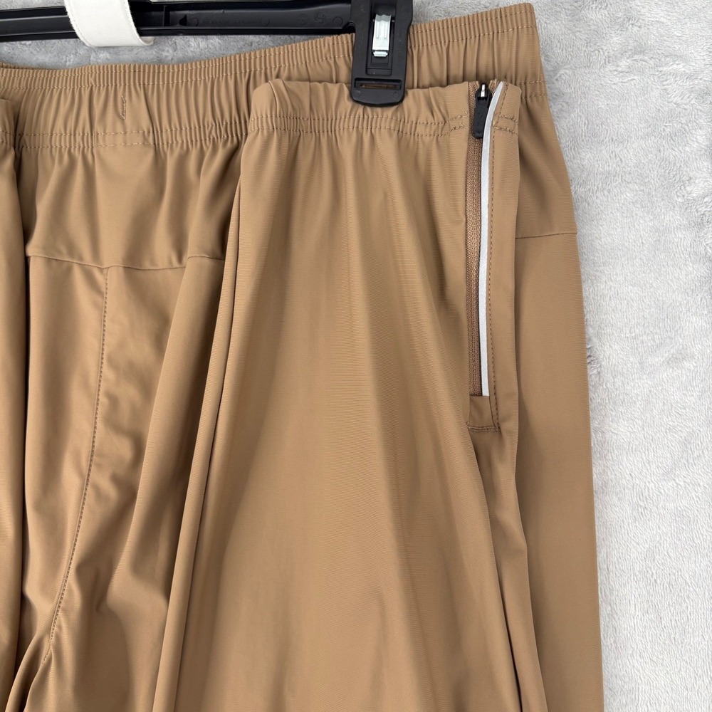 Reebok Tan Nylon Spandex Jogger Track Pants Mens Athletic Lounge Large - Picture 6 of 16